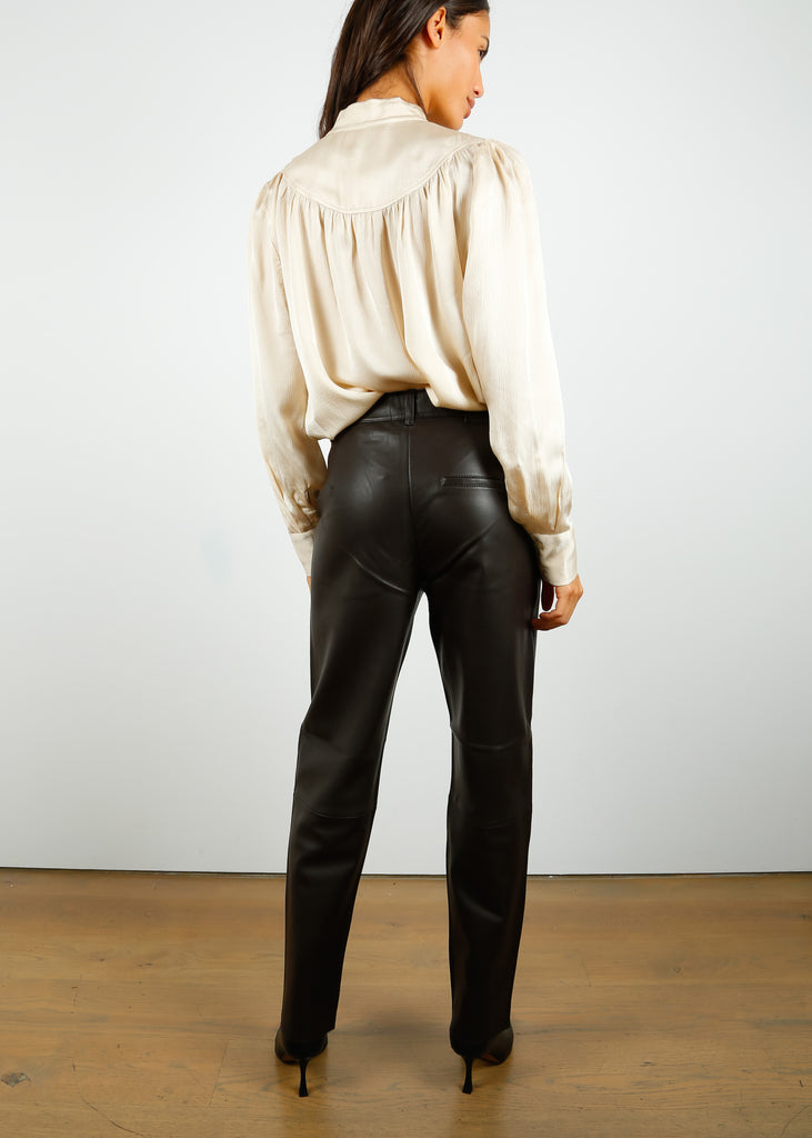 SLF Marie Leather Pants in Java – shopatanna