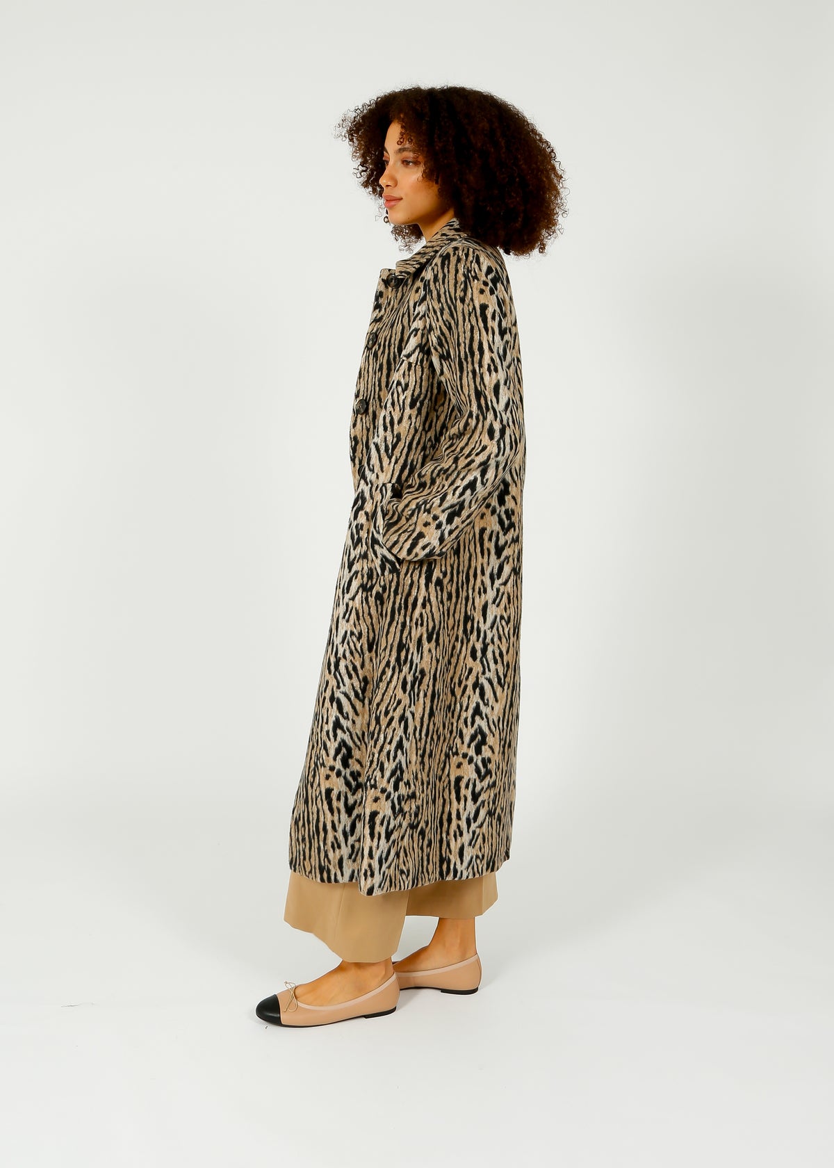 RIXO Milly Coat in Bohemia Leopard