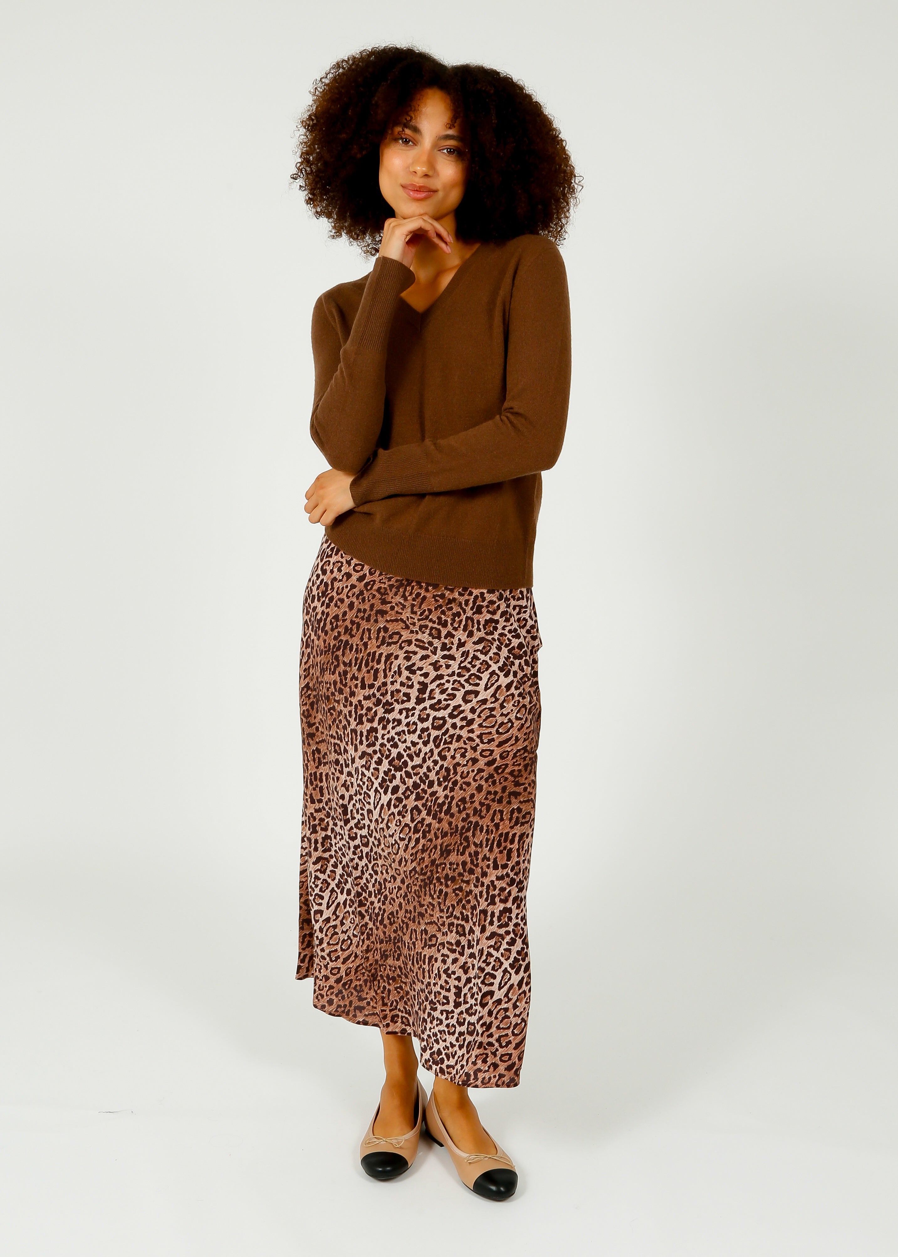 RIXO Kelly Leopard Skirt