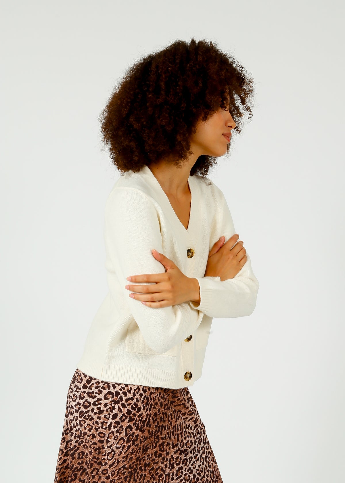 SLF Ana Knit Cardi in Birch