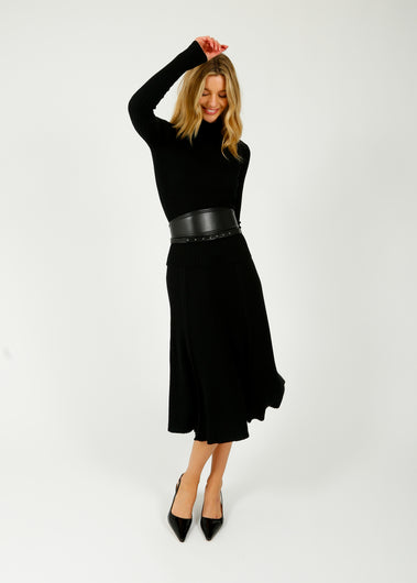 JOSEPH  Silk Blend Skirt in Black