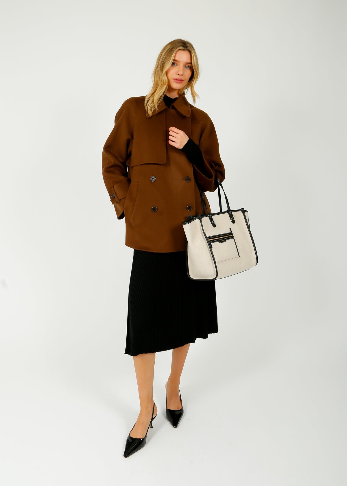 JOSEPH Marne Coat in Arabica