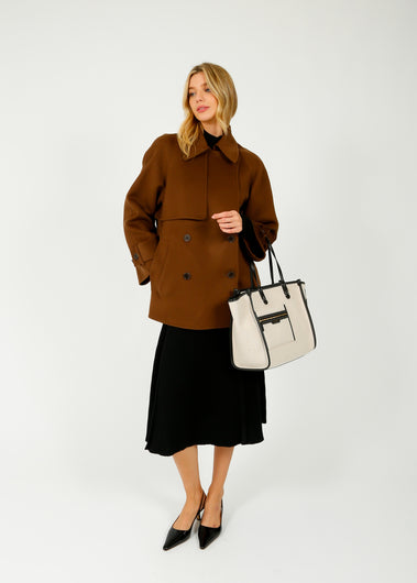 JOSEPH Marne Coat in Arabica