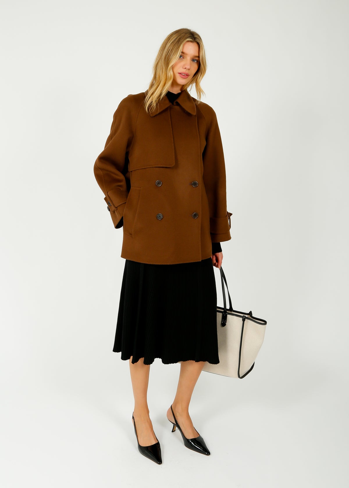 JOSEPH Marne Coat in Arabica