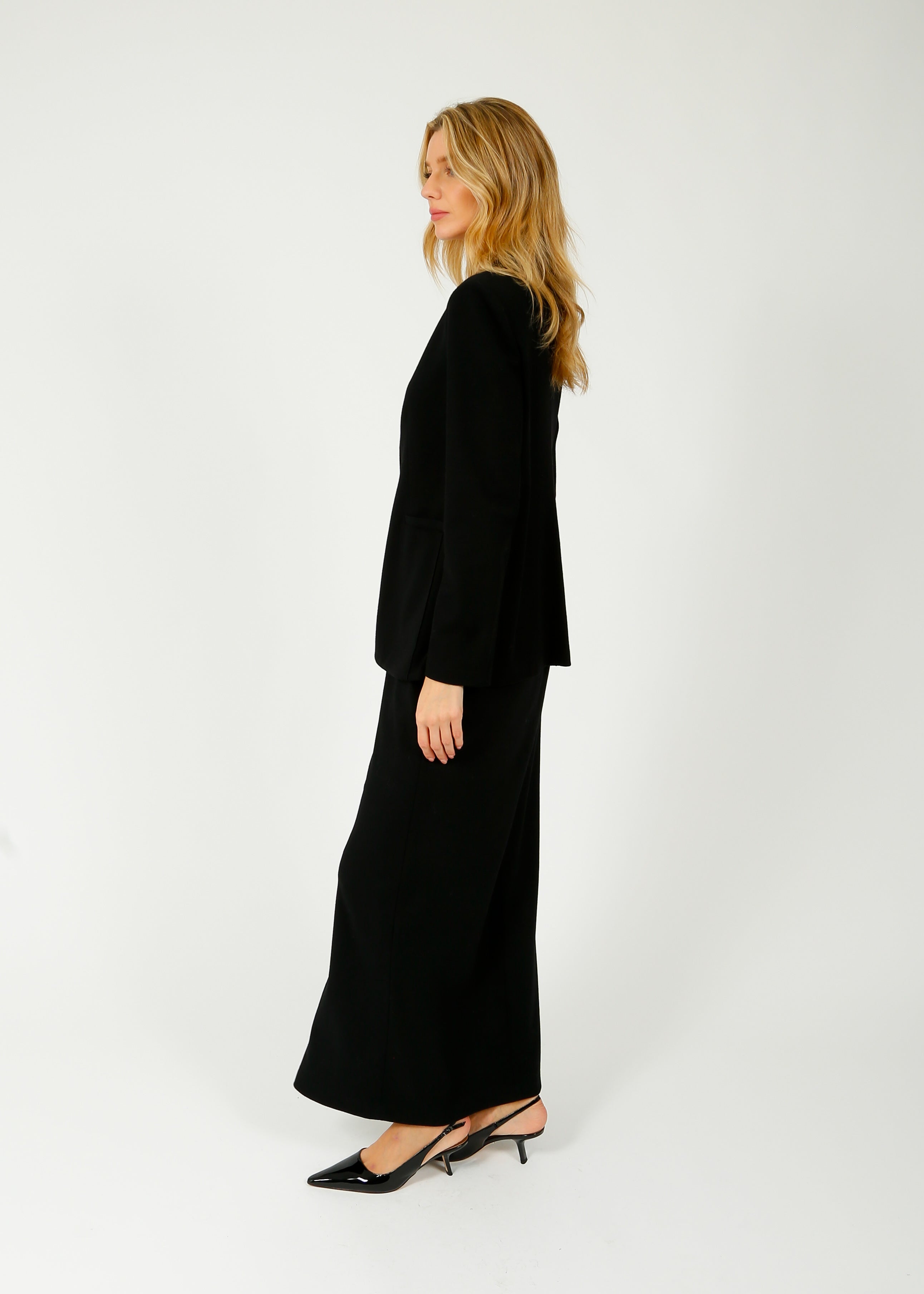 HW Superfine Merino Skirt in Black