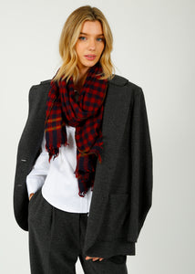 You added <b><u>MOISMONT 703 Check Scarf in Navy Blue</u></b> to your cart.