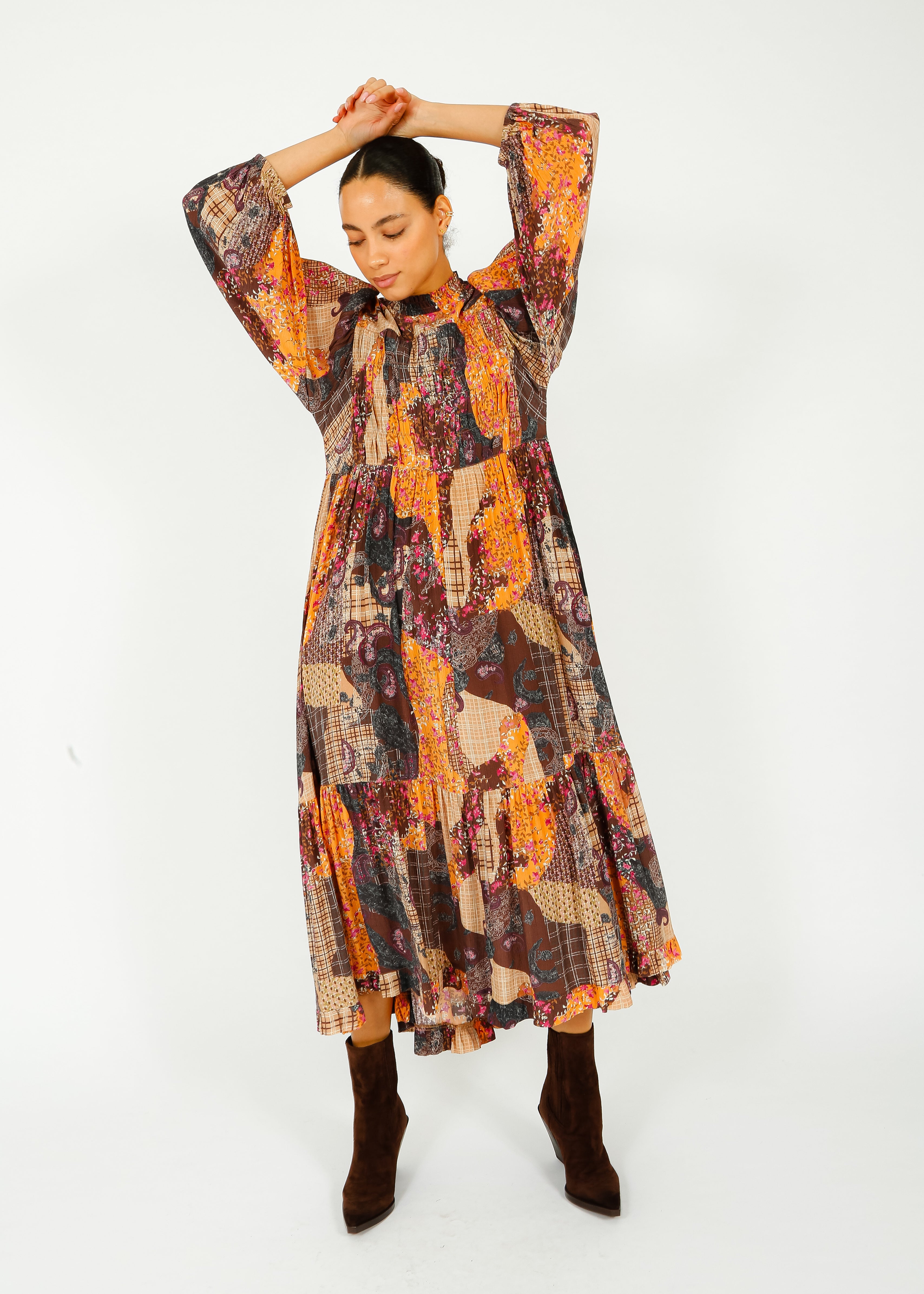 OM Lauren Dress in Multi