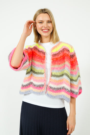 D&D Ginza Cardigan in Bold Multi