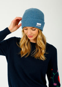 You added <b><u>GANNI A6238 Rib Kit Beanie in Dusty Blue</u></b> to your cart.