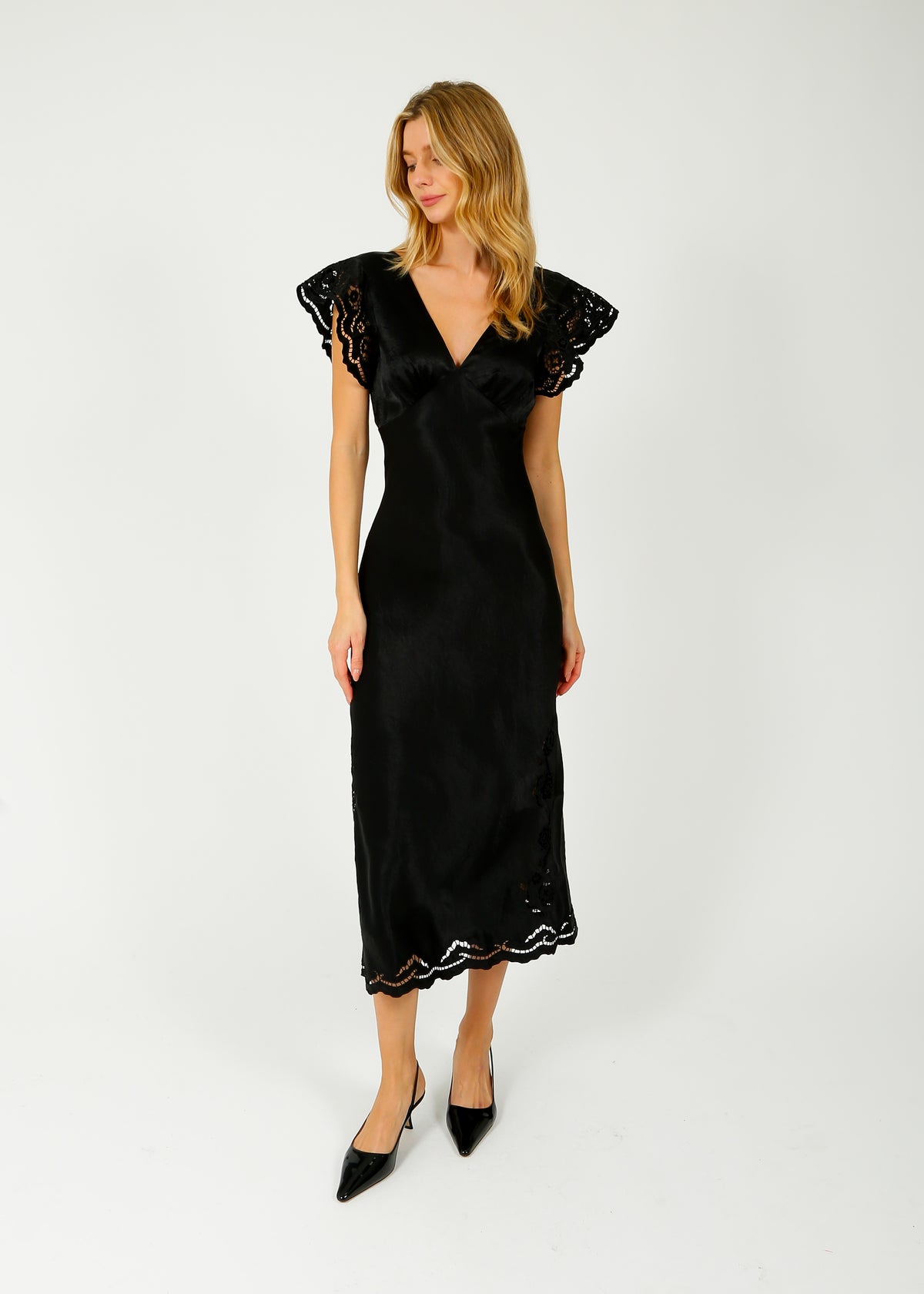 RAILS Mckenna Dress in Black Eyelet