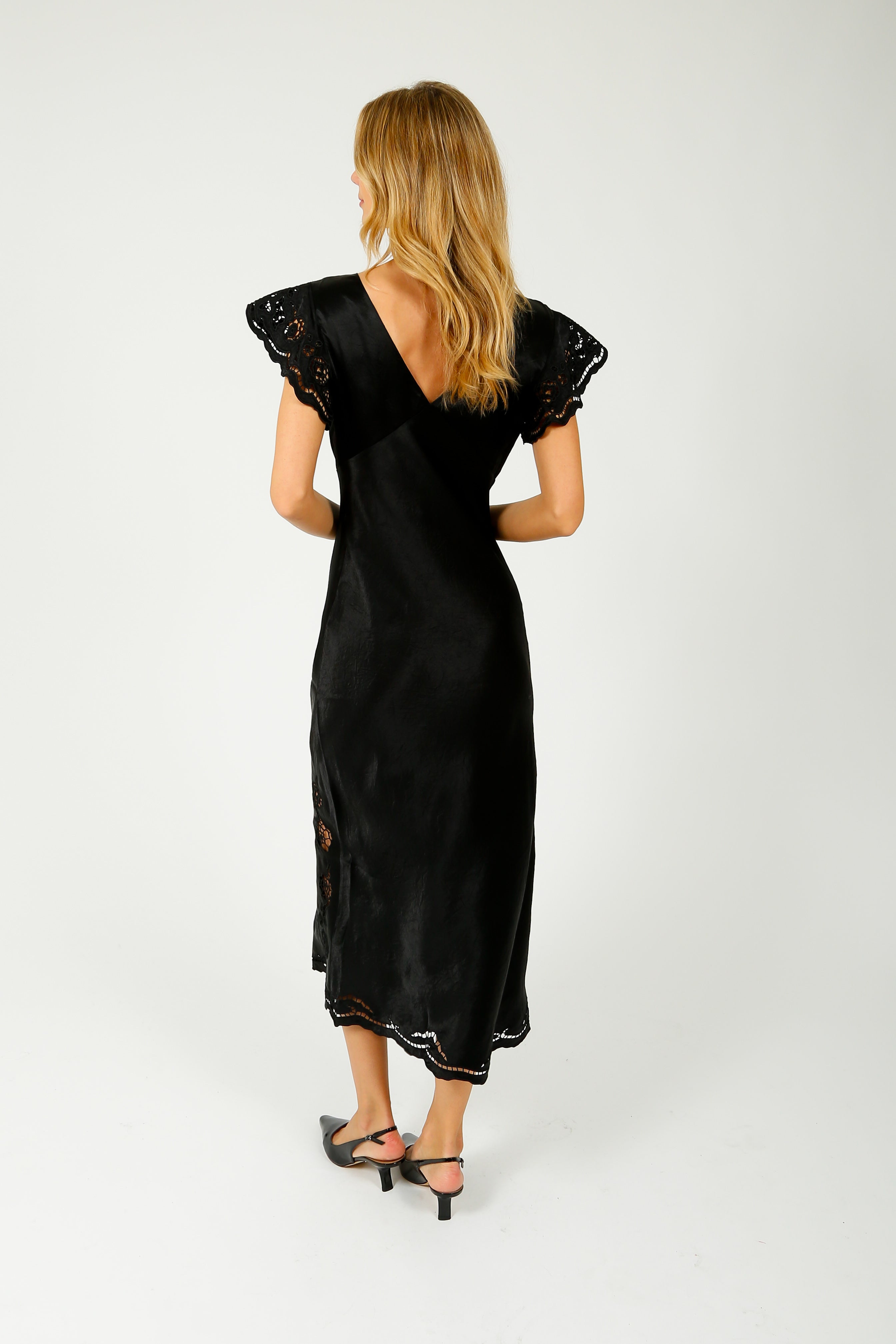 RAILS Mckenna Dress in Black Eyelet