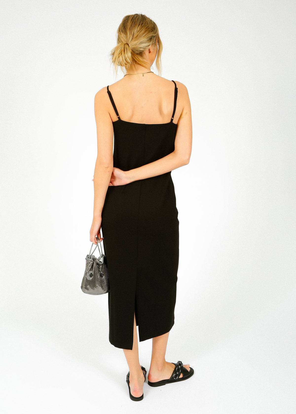 Black cami maxi dress best sale