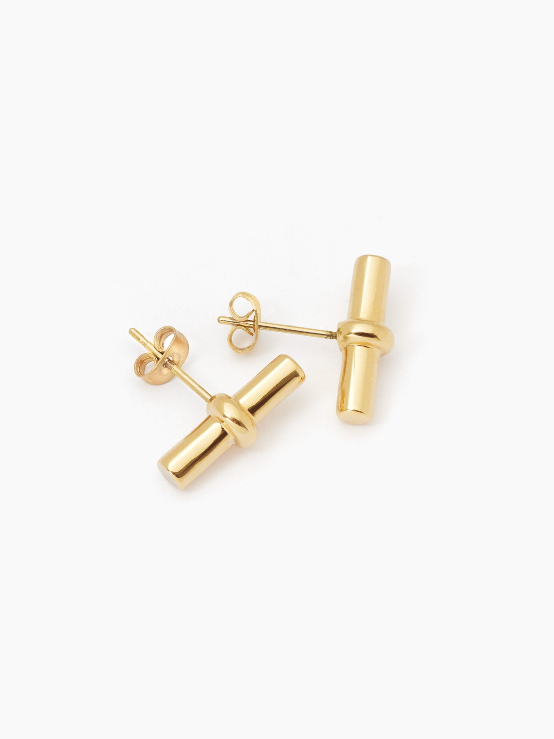 TS Gold T Bar Studs