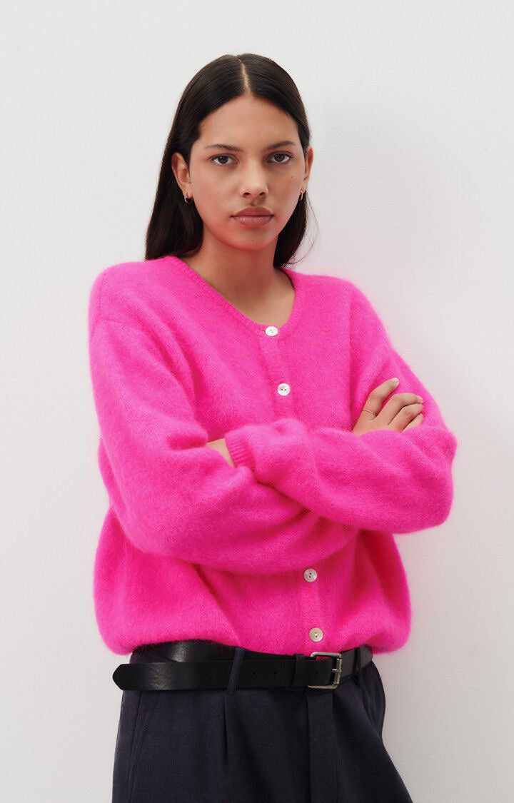 AV Vitow Cardi in Rose Fluro Chine