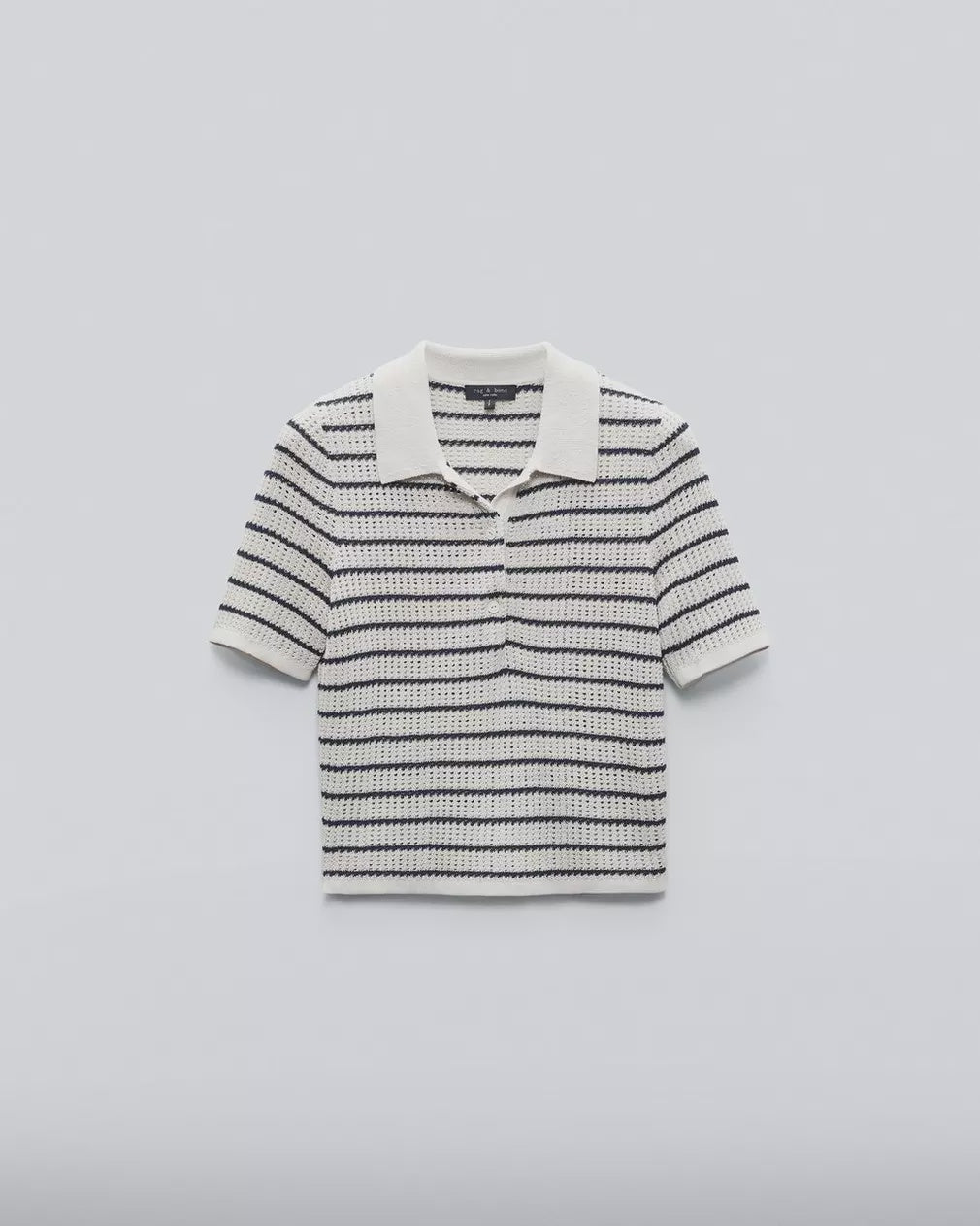 R&B Viola Striped Polo