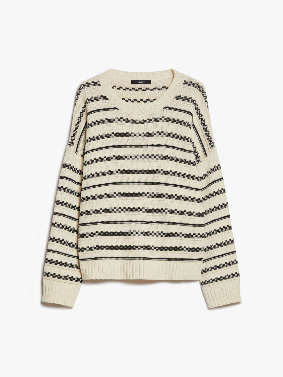 MM Foster Striped Knit in Navy Pinstripes