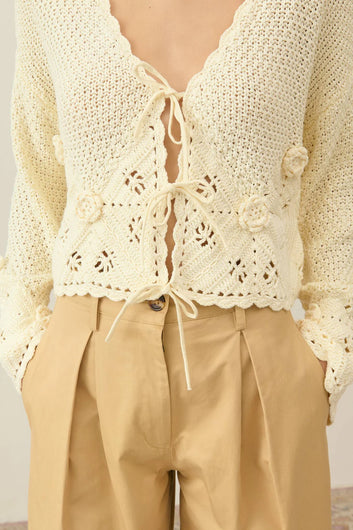 LM Molly Cardigan in Cream