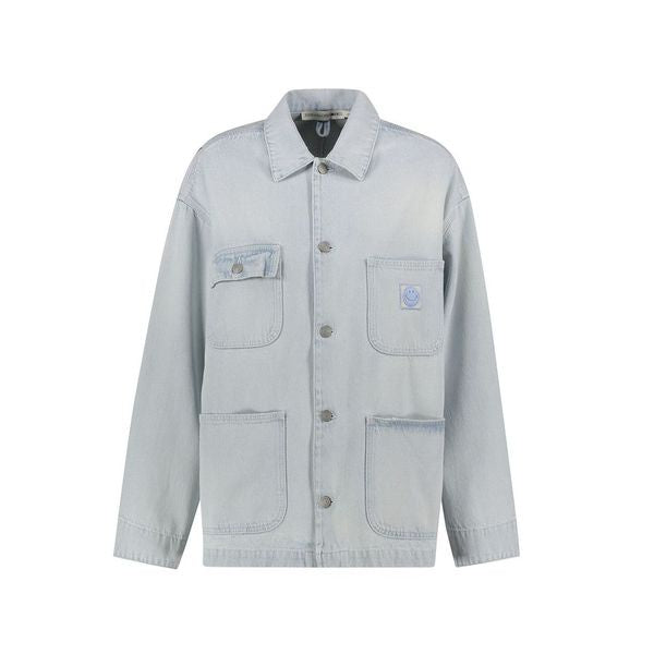 JS Denim Jacket in Ice Blue