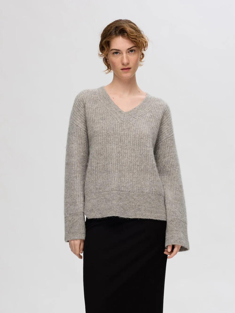 SLF Alva Melange Knit in Steel Grey