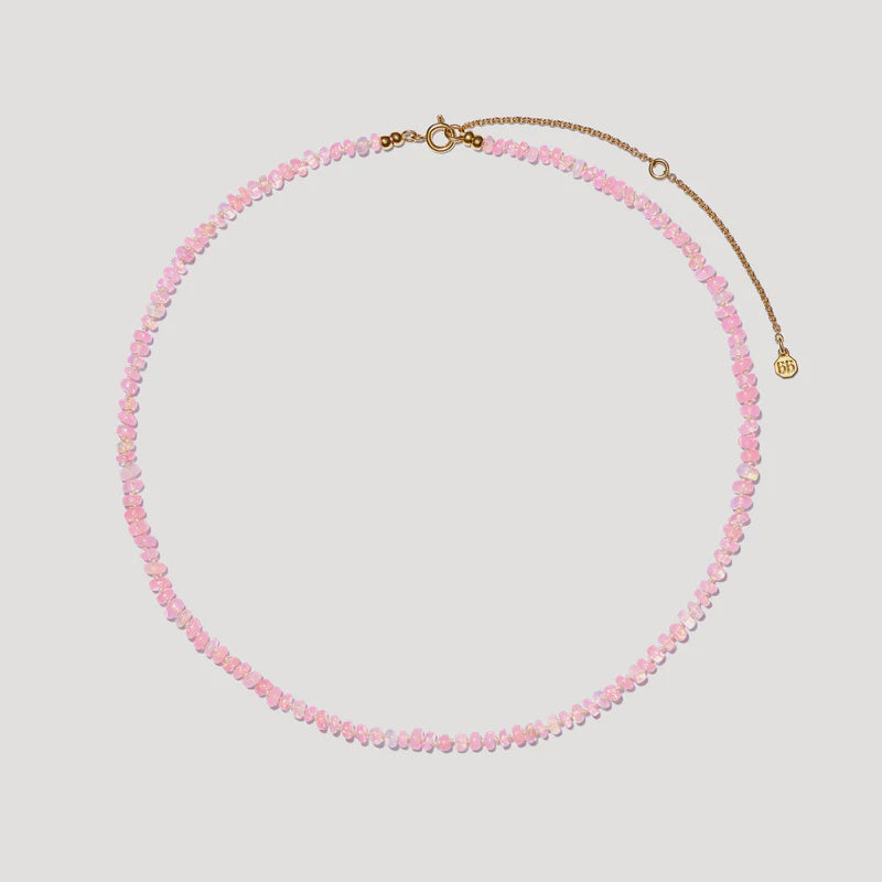 BON BON Baby Pink Fire Opal Necklace