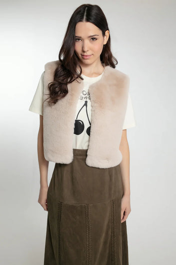 NOOKI Edelweiss Gilet in Mink