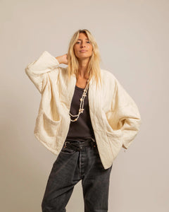 You added <b><u>AOKYANOS Chicago Jacket in Creme</u></b> to your cart.