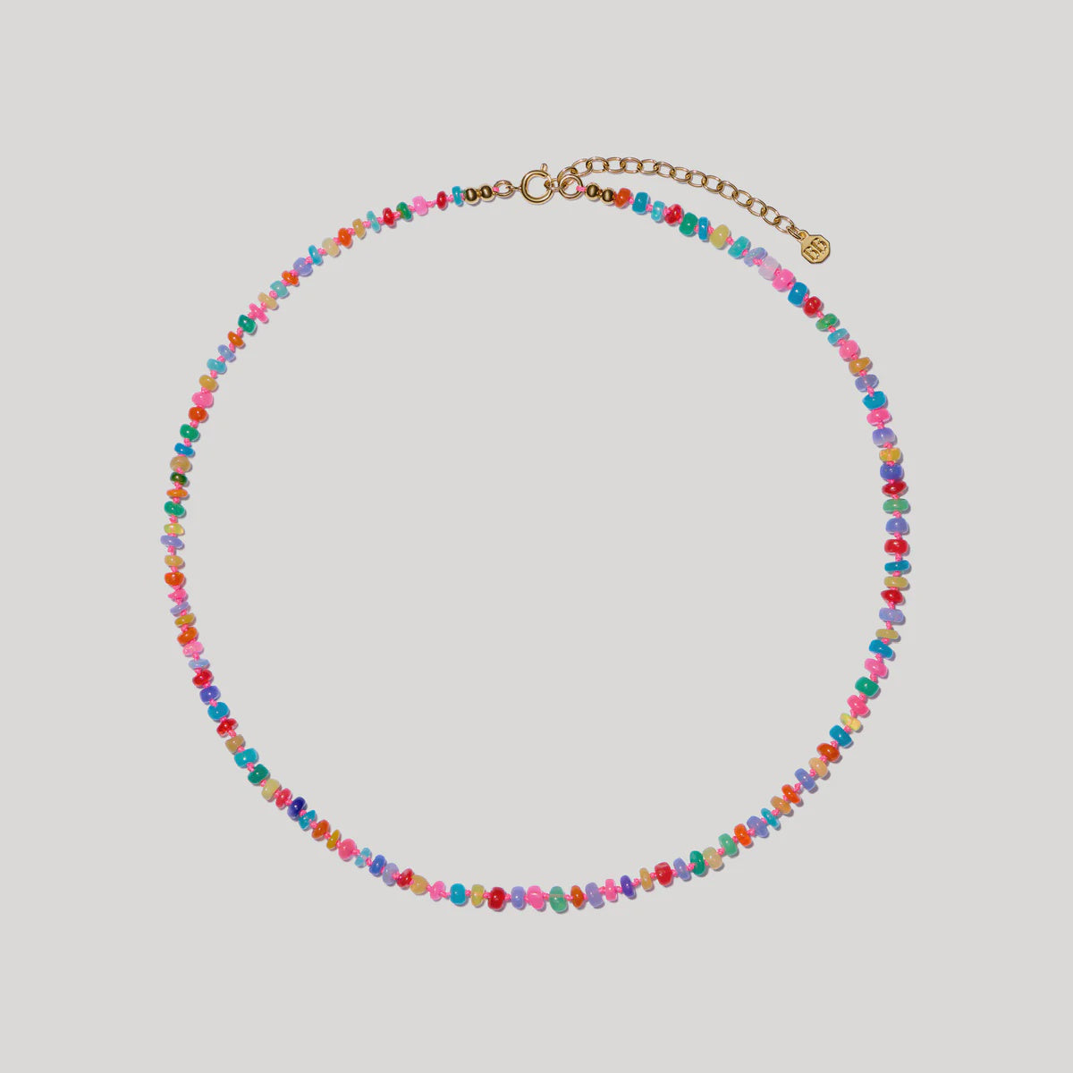 BON BON Mixed Bubblegum Fire Opal Necklace