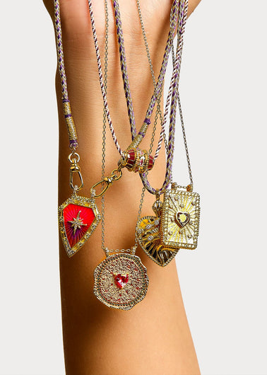 MYA BAY Ruby Heart Medallion