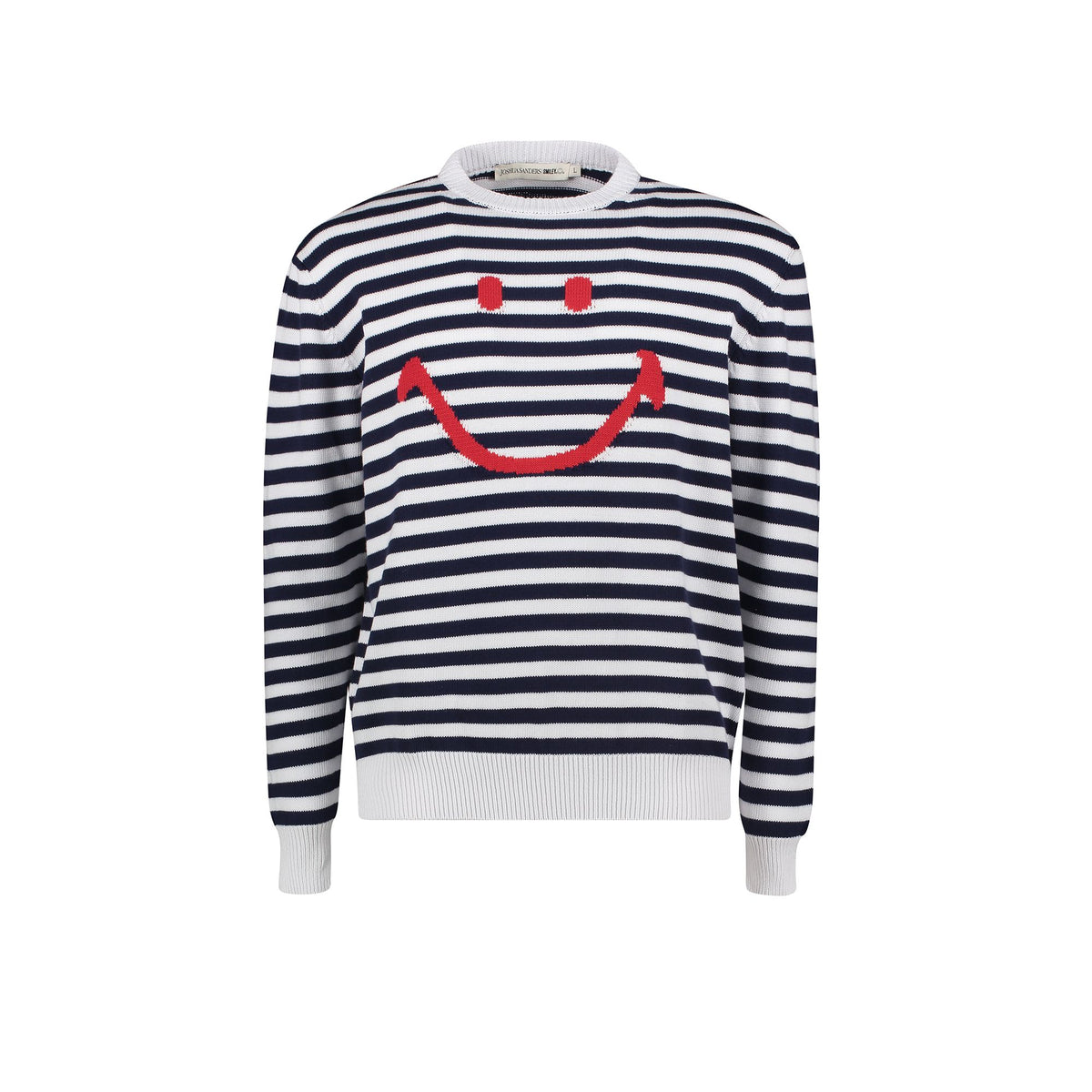 JS Striped Logo Crew in Blue, Red