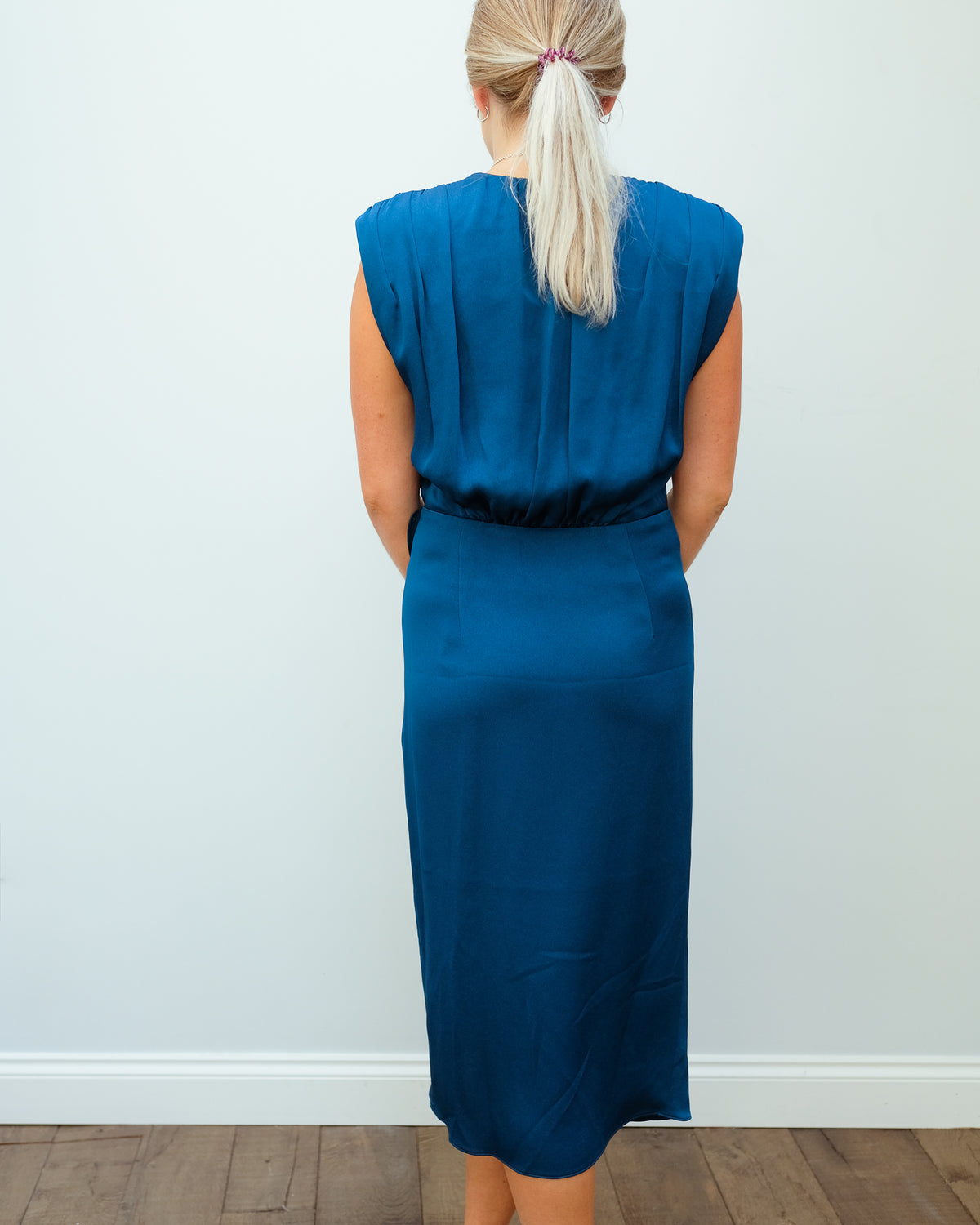 VB Clarissa dress in cerulean