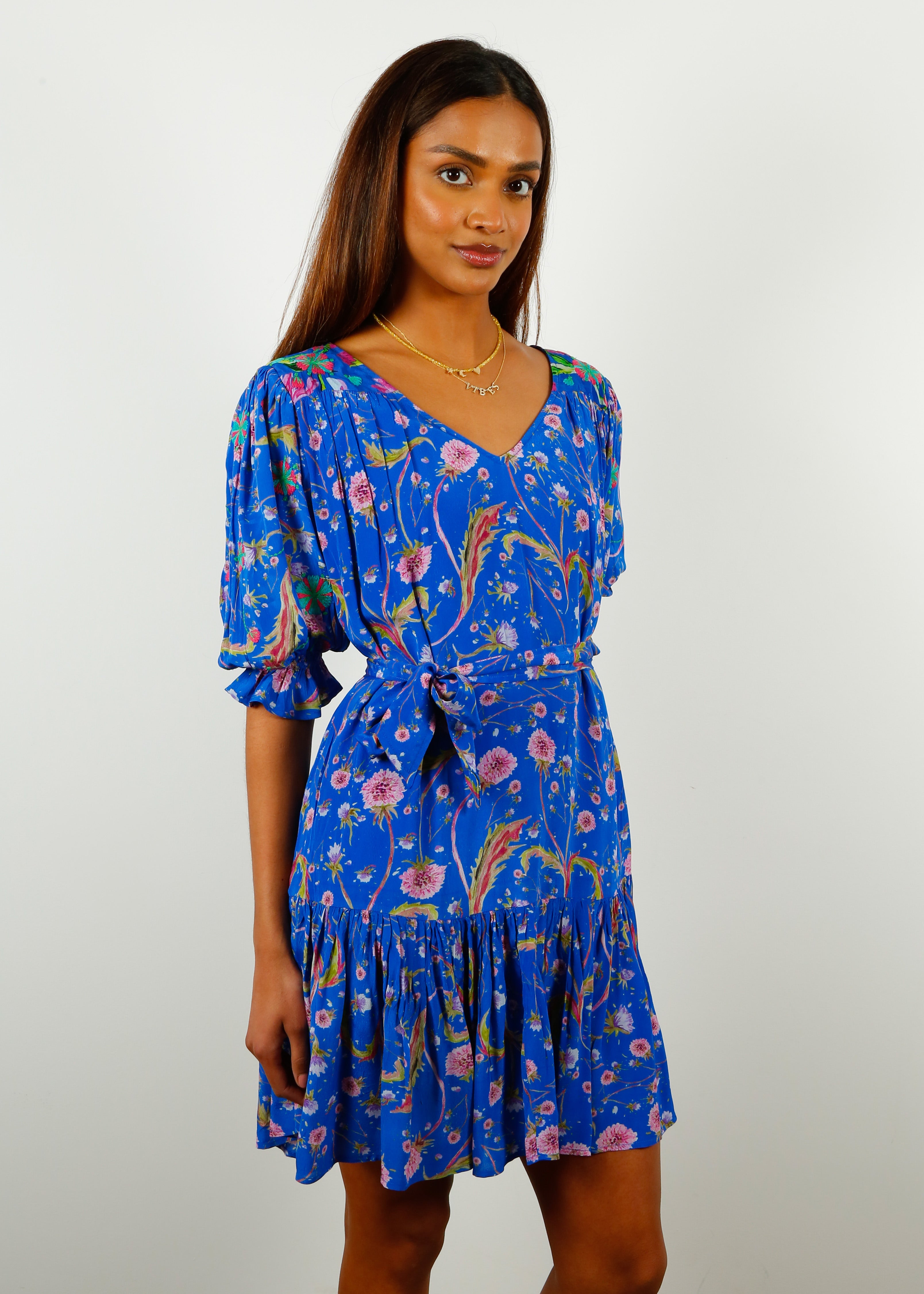 FERI Aine Dress in Blue Dandelion