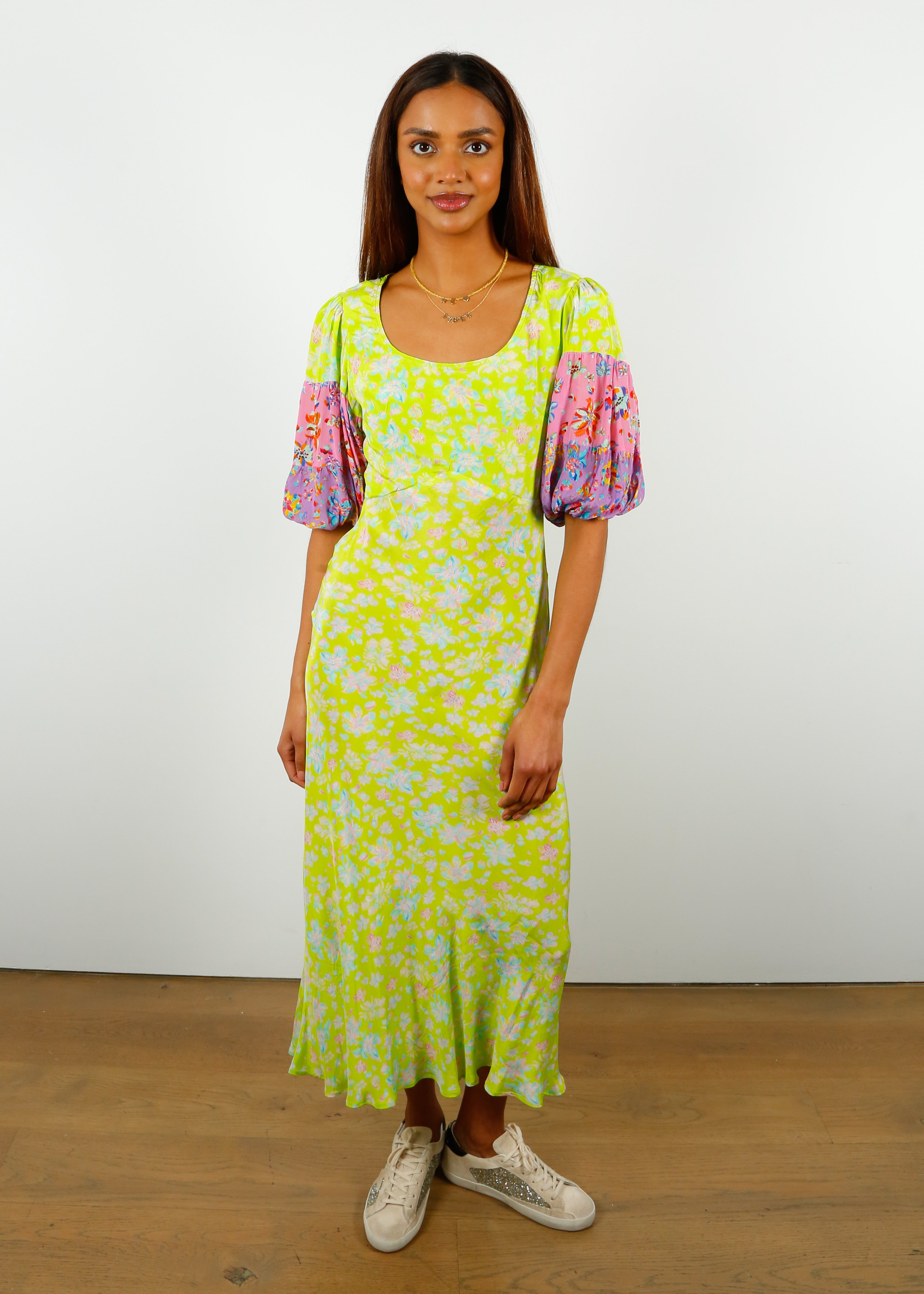 Faithfull jeanne midi clearance dress