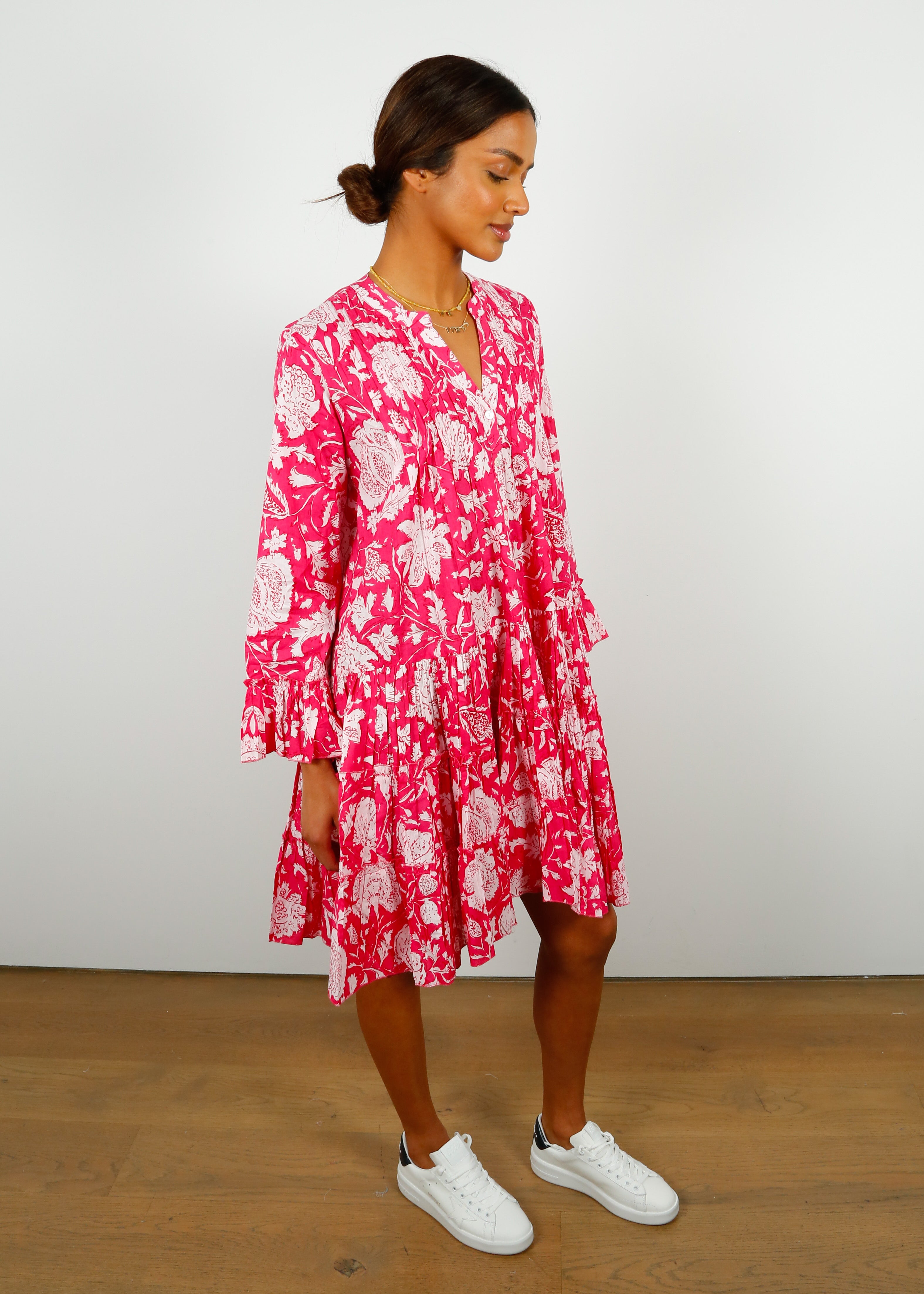 DREAM Lobster Dress in Pink Flower