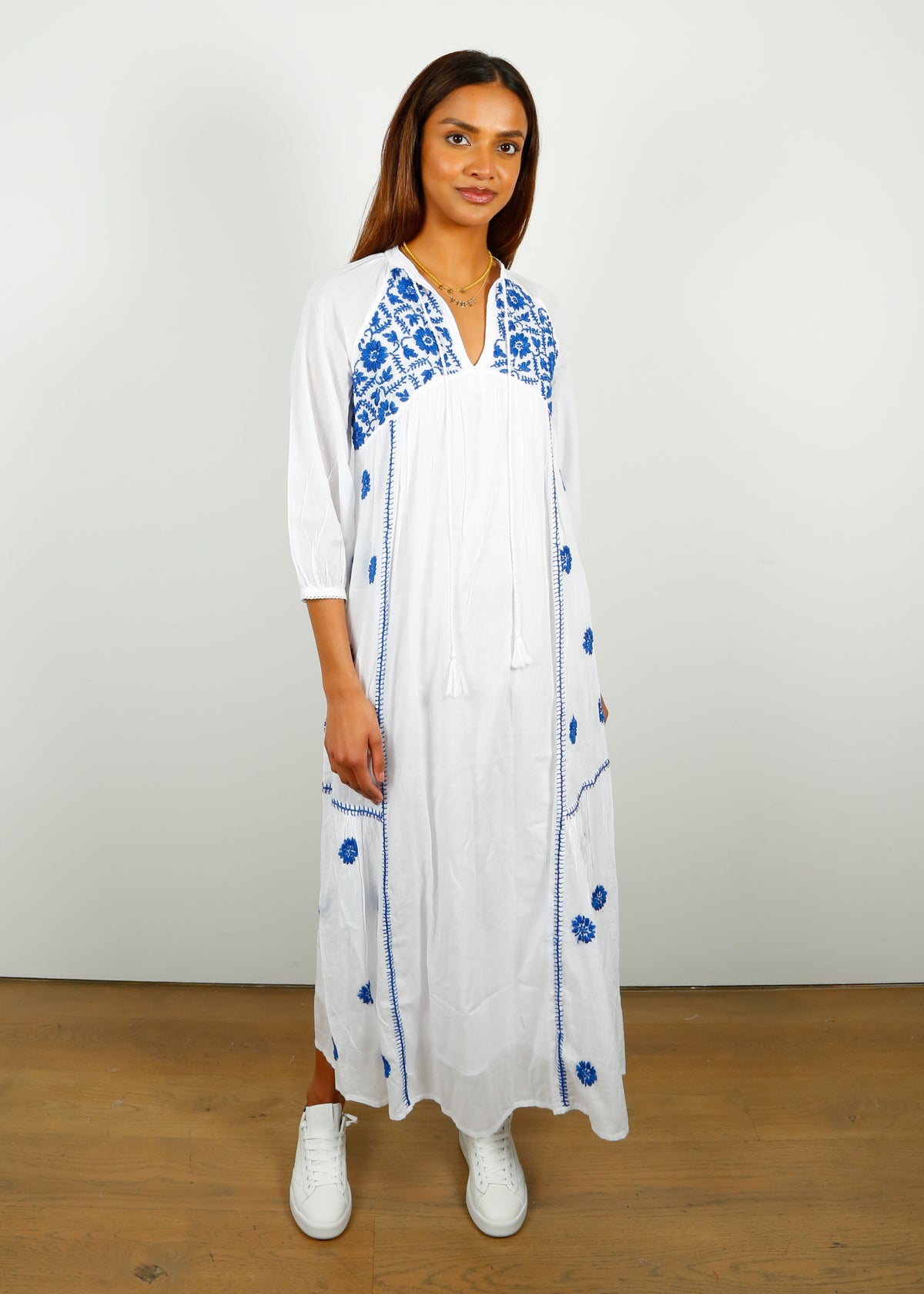 French blue maxi dress sale